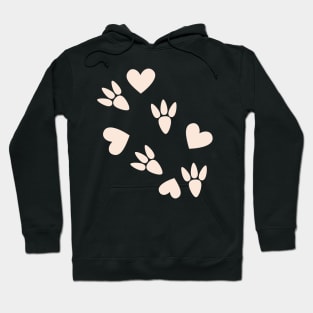 Beautiful Dinosaur Paw Print Hoodie